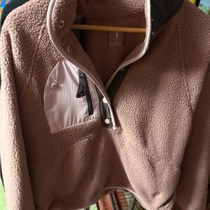 FP Movement by Free People hit the slopes Mauve Fleece Pullover large
